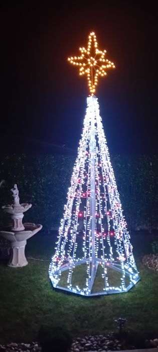 Pinheiro de Natal iluminado