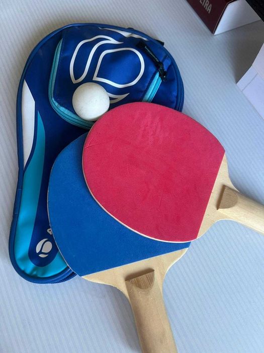 Bolsa de ténis de mesa+ 2 raquetes+ 1 bola