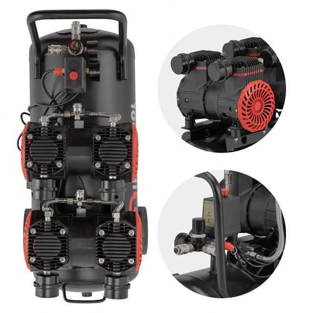 Компресор 50 л, 220 В, 8aтм, 500 л/хвил, 2800 об/хв. INTERTOOL PT-0038