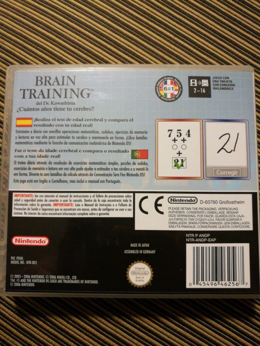 Jogo Brain Training - NintendoDS