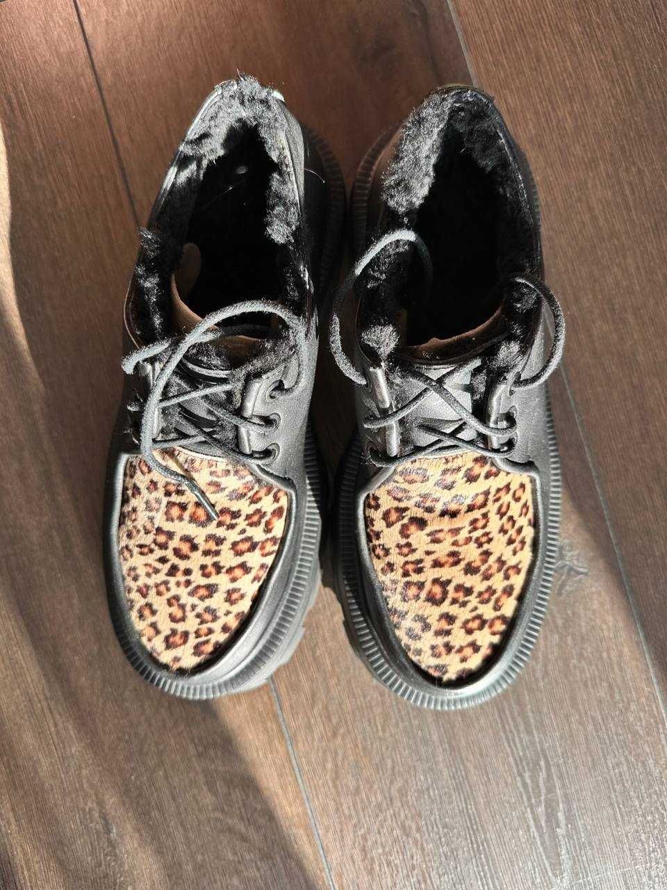 Morkva boots шкіряні дербі на міховій підкладці
