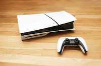 PS5 PlayStation 5 SLIM 1TB z napędem + Pad + pudełko - JAK NOWAz