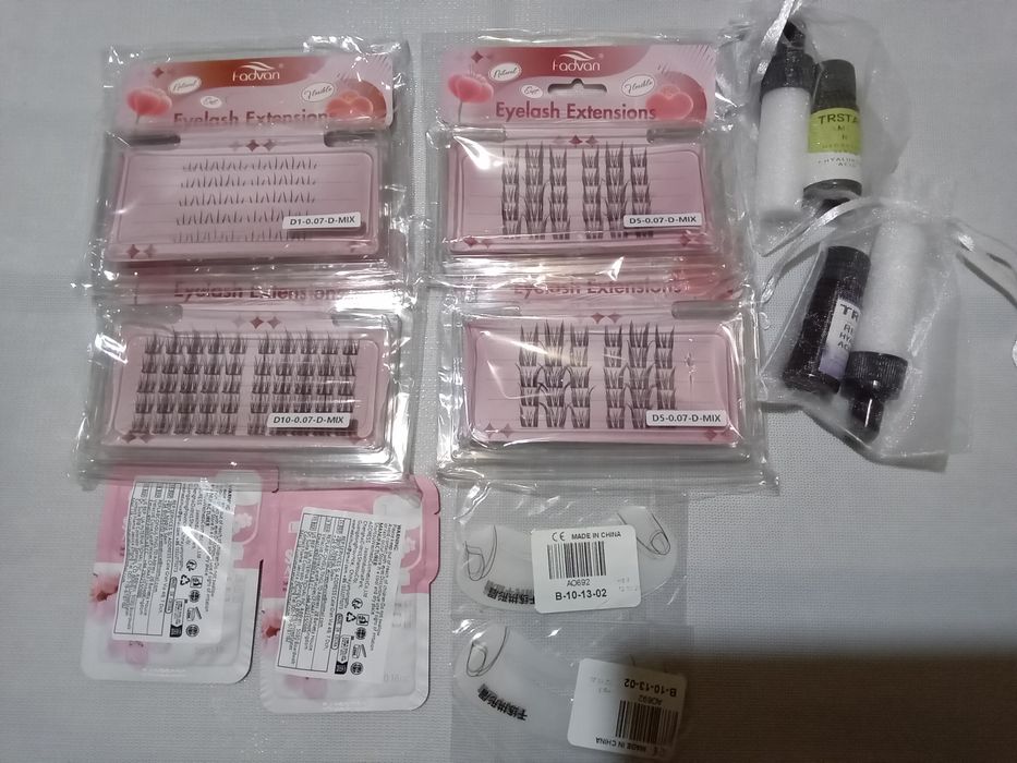 Набор: ресницы , сыворотка для лица ,маски