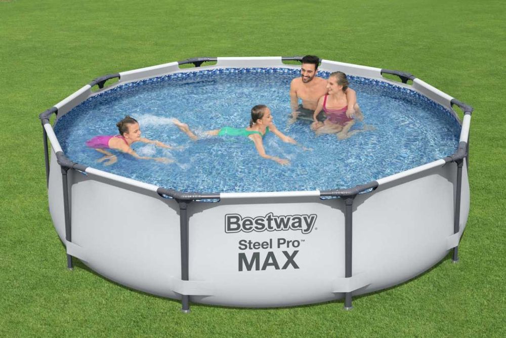 4w1 Basen ogrodowy stelażowy okrągły 305x305x76 Bestway 56406