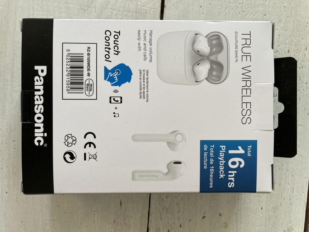 Słuchawki bezprzewodowe panasonic true wireless rz-b100w