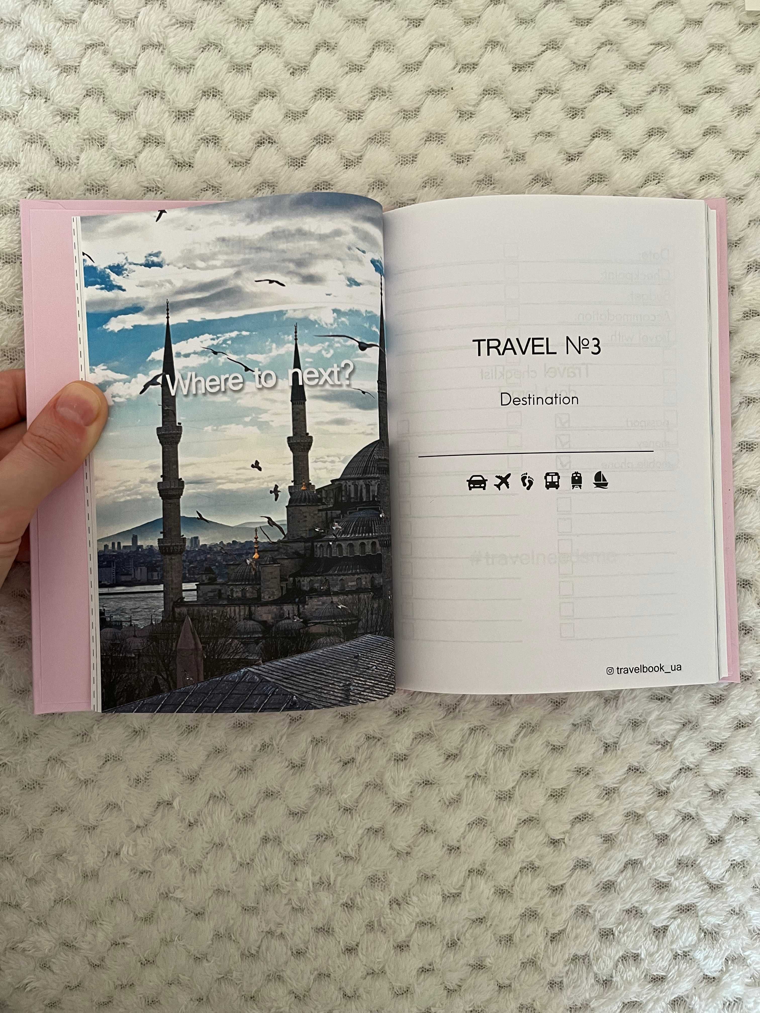 Блокнот Travel Book Pink 12.5 x 17.6 см 200 сторінок Рожевий