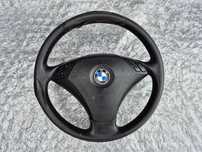 Kierownica Multifunkcyjna Skórzana Air bag przed lift kluczyk Bmw E60