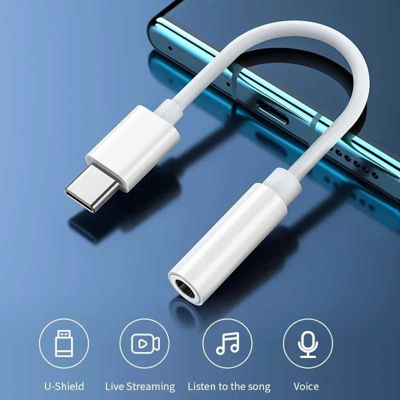 Uniwersalny Adapter typu C do 3.5mm Aux