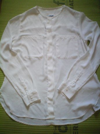 Белая блузка блуза рубашка кофта кофточка с длинным рукавом сорочка