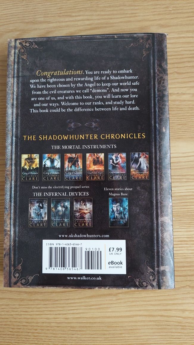 Livro The Shadowhunter's Codex