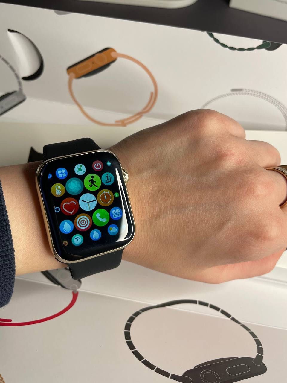 Zegarek Smart Watch projekt Apple nowe zafoliowane, Wearfit Pro