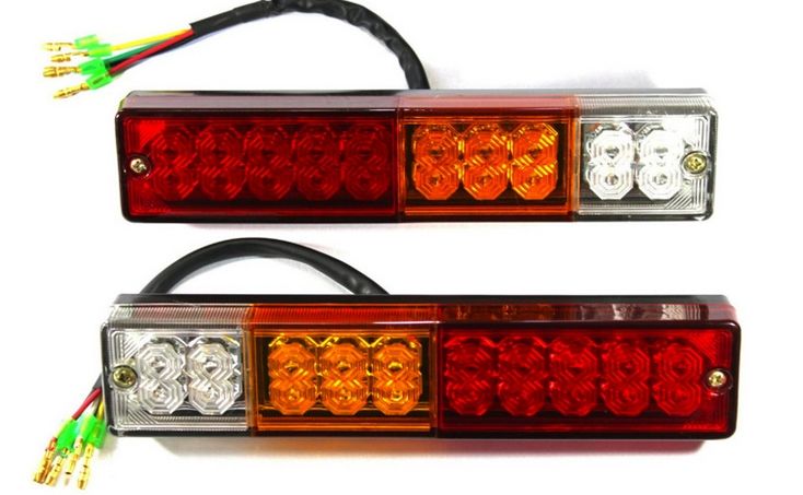 Влагозащитные светодиодные LED стопы фонари на прицеп стопы задние