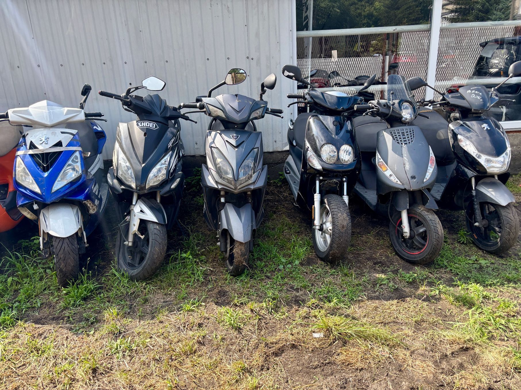 Peugeot Speedfight Pakiet skuterów 50 cc - Okazja! Vespa Ovetto Piaggio Zip Kisbee