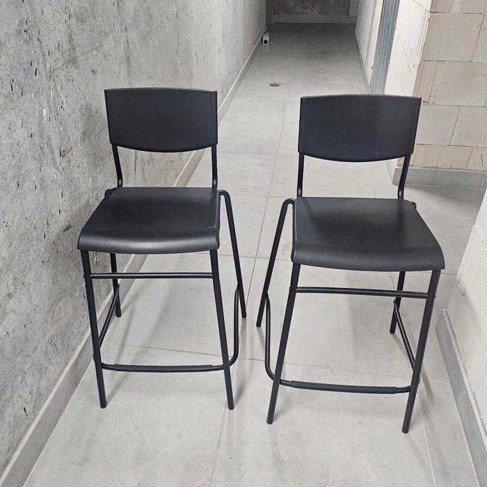 Krzesla czarne barowe