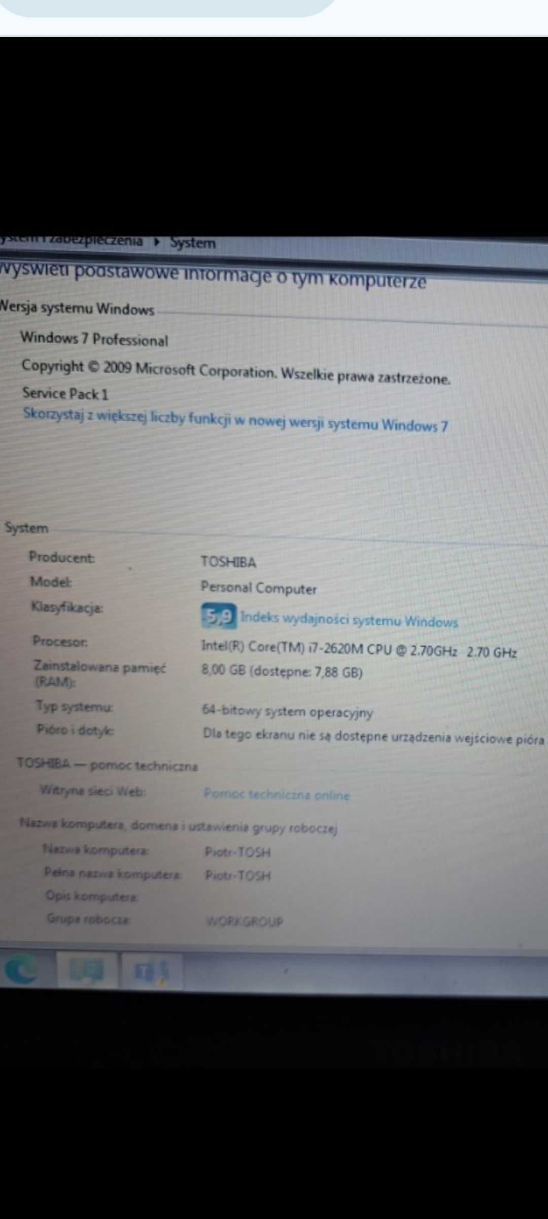 Laptop TOSHIBA Portege R830-10P