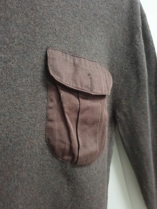 Brązowy czekoladowy wełniany sweter French Connection 36 38