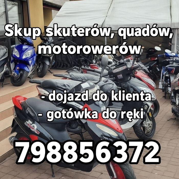 Skup skuterów, quadów, motorowerów w każdym stanie