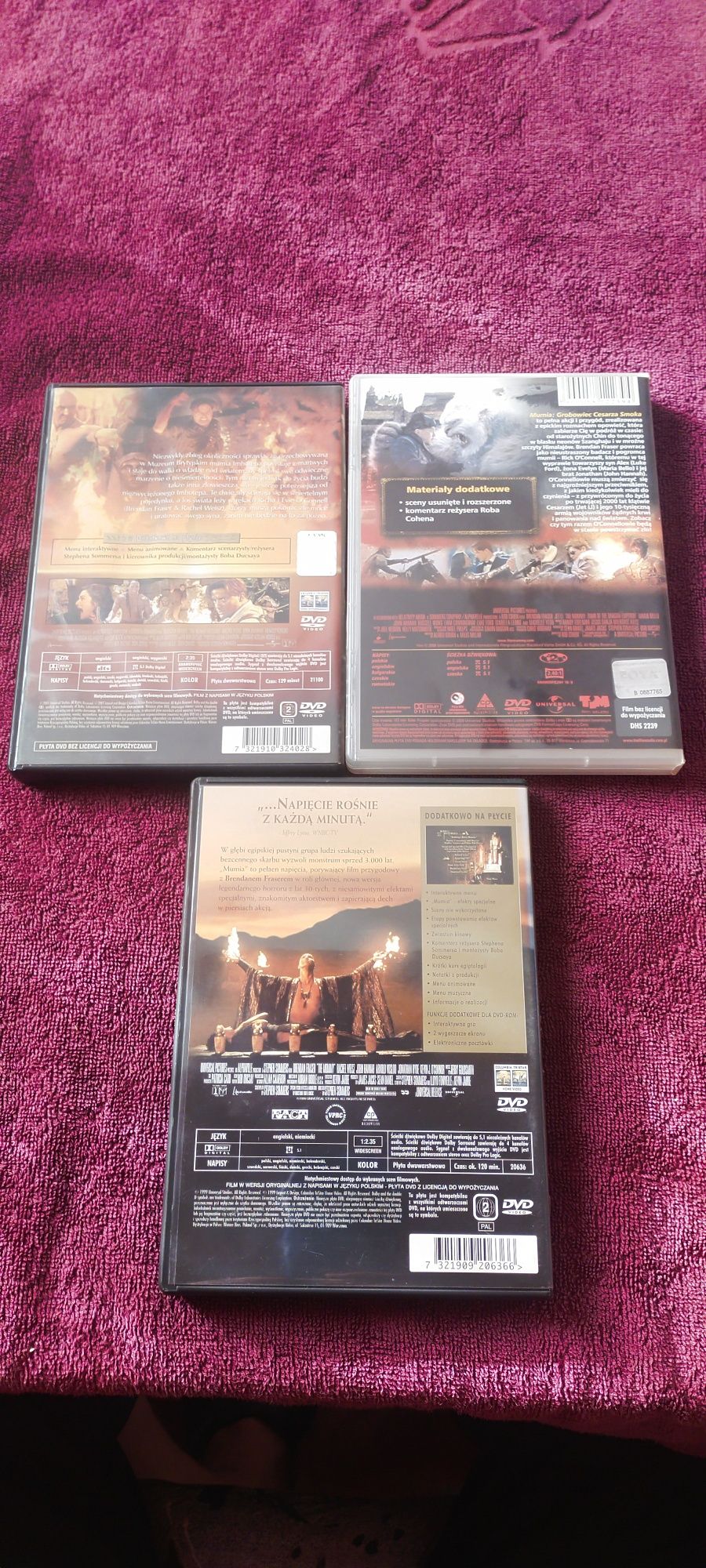 Mumia powraca Mumia grobowiec cesarza smoka Mumia Widescreen DVD