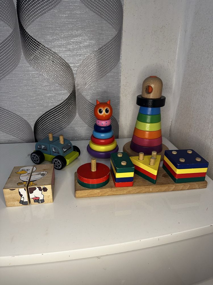 Деревяні розвиваючі іграшки Cubika