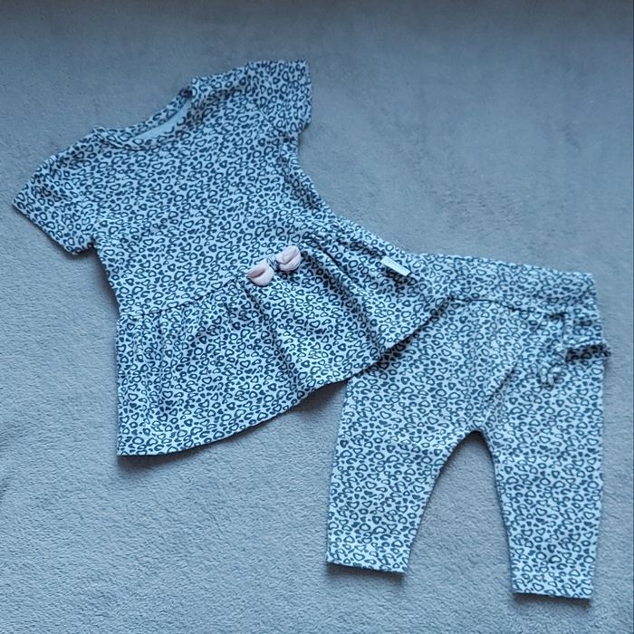 Zestaw panterka legginsy i bluzeczka 62 cm