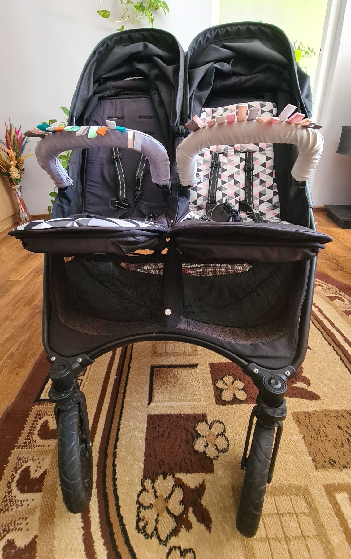 Valco Baby Snap Duo Sport - bliźniaczy wózek spacerowy | Coal Black