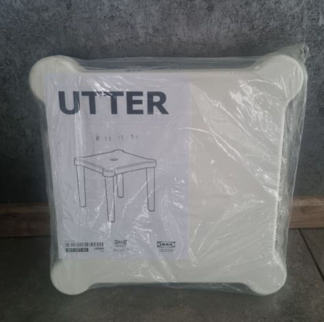 Ikea Utter biały Stolik siedzisko dziecięcy Brzesko