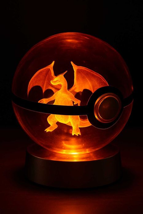 Ledowa Lampka Pokéball z Charizardem