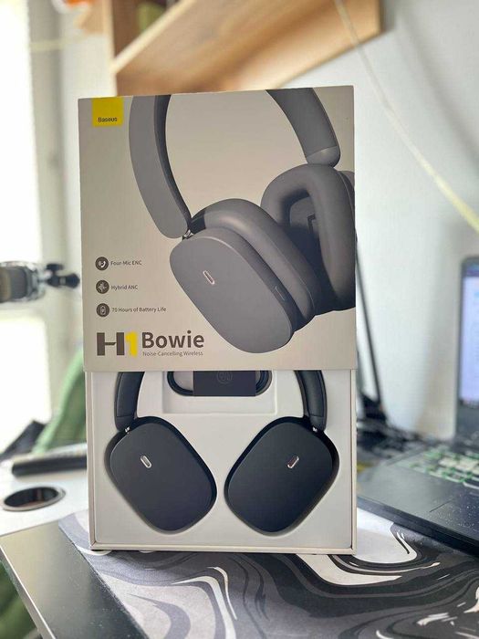 Słuchawki bezprzewodowe Baseus Bowie H1 Bluetooth Szary