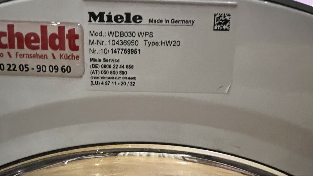 Стиральная машинка Miele W1 Classik