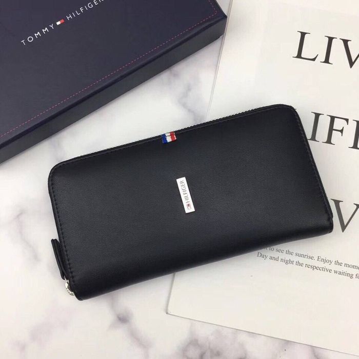 Мужской кожаный кошелек клатч Томми Хилфигер чоловічий гаманець томмі