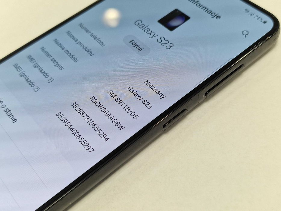 Samsung Galaxy S23/ 8GB/ 128GB/ Phantom Black/ Grade A + ładowarka