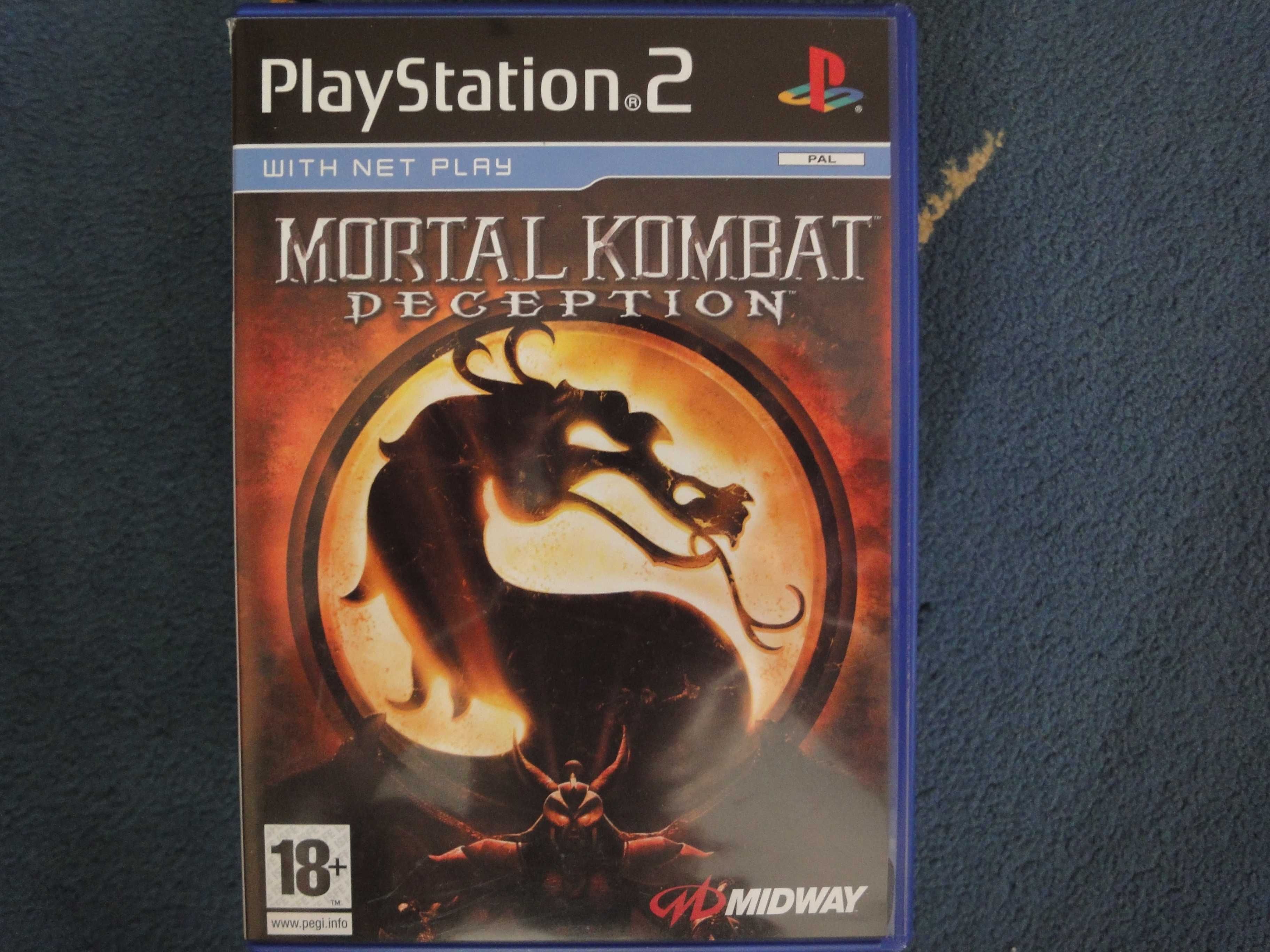 mortal kombat deception - gra na ps2(stan płyty jak nowa)