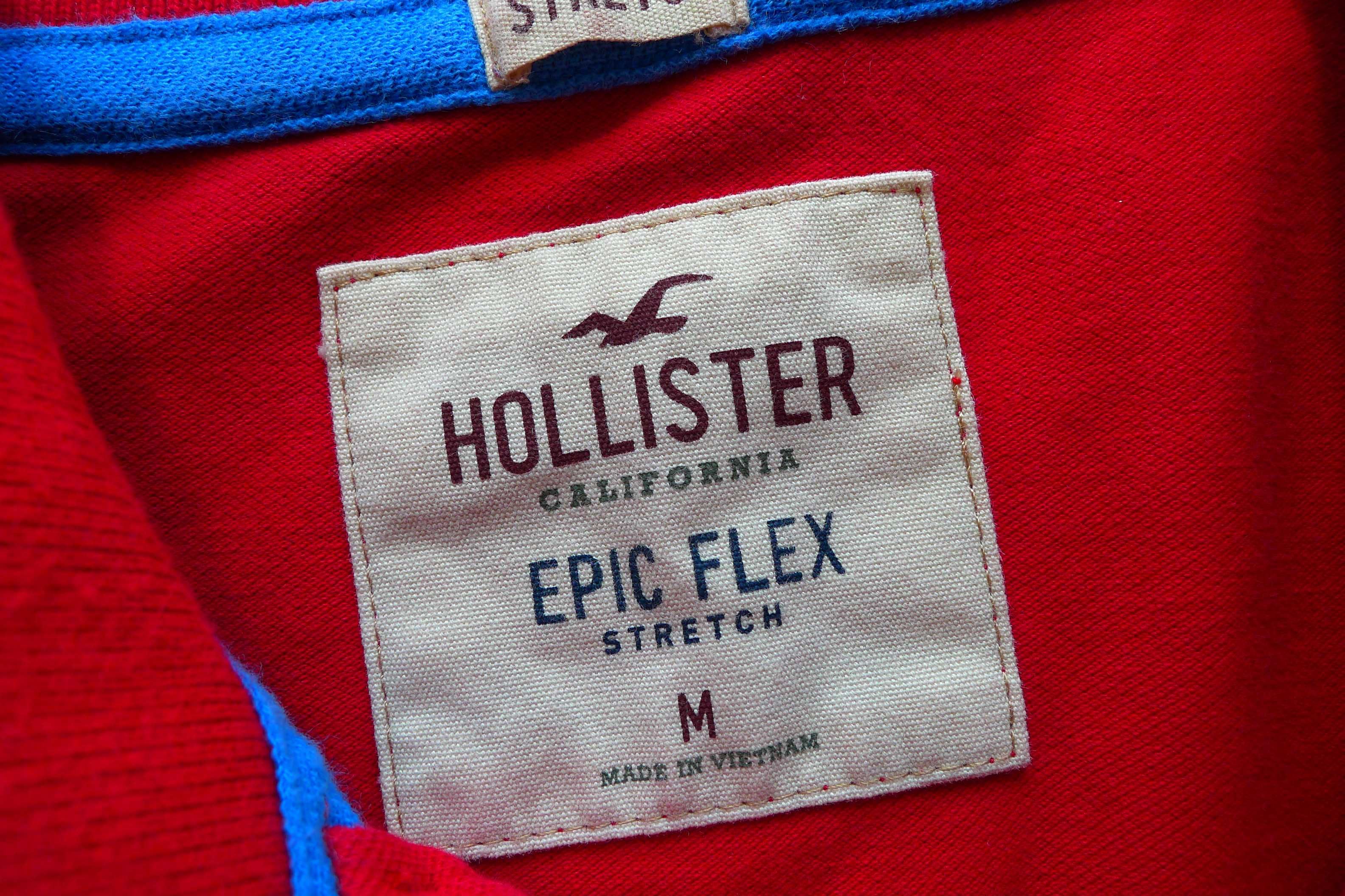 koszulka polo HOLLISTER Surf by Abercrombie Epic Flex r. M