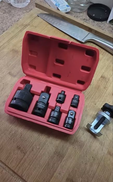 Набір 6 перехідників адаптер ударний ключів для головок 1/4 3/81/2 3/4