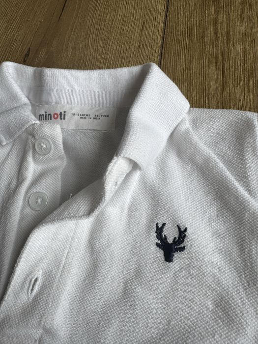 Bluzki biale dla chlopca polo
