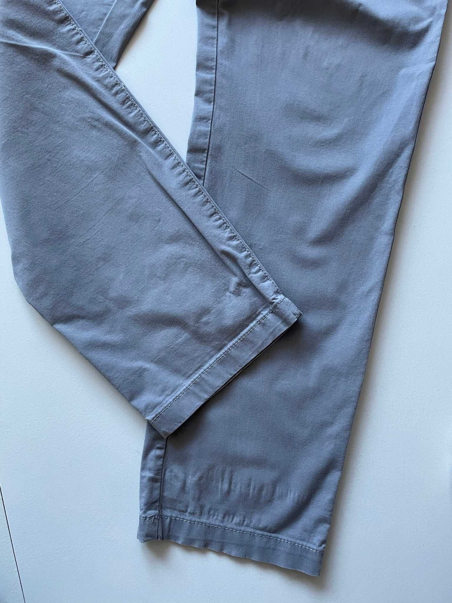 C&A Yessica spodnie letnie szare prosta nogawka bawełniane lekkie