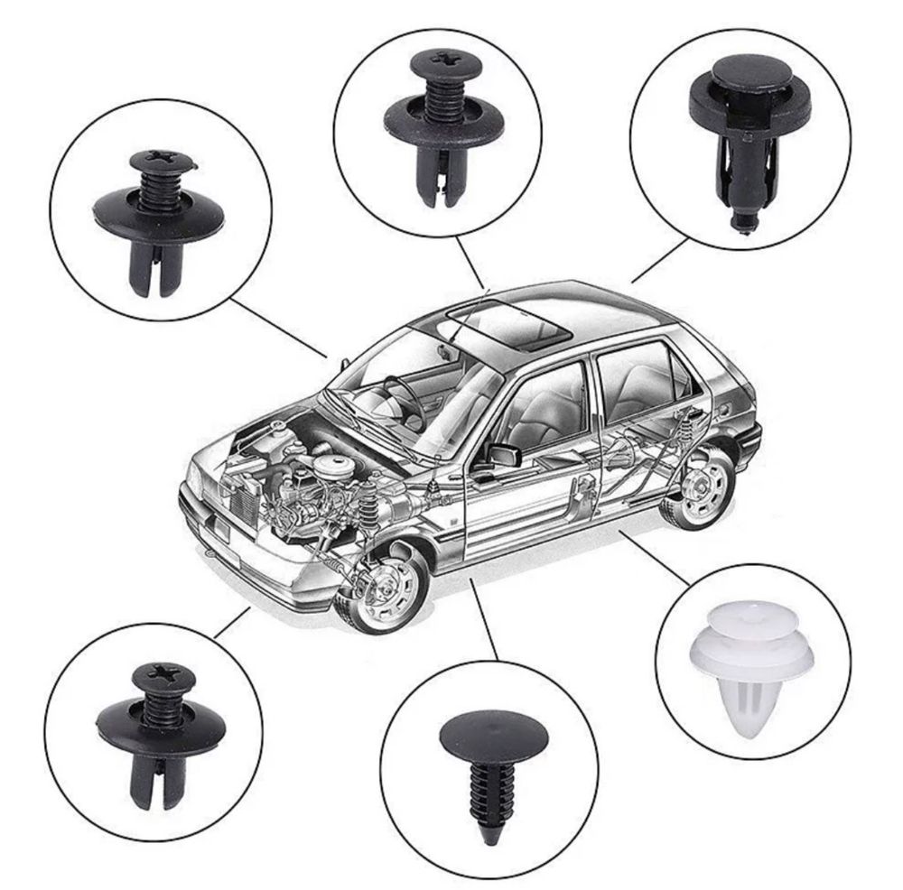 Клипсы, андапки, зажимы, фиксатора для автомобиля. Цена упаковки.