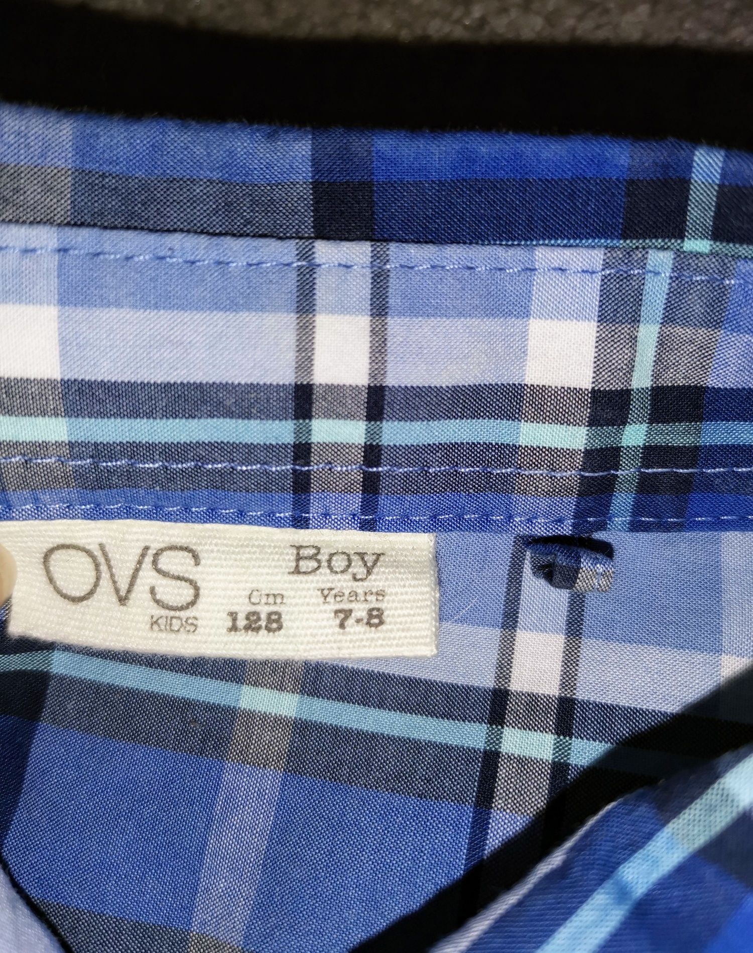 Рубашка OVS 128 р. клетчатая