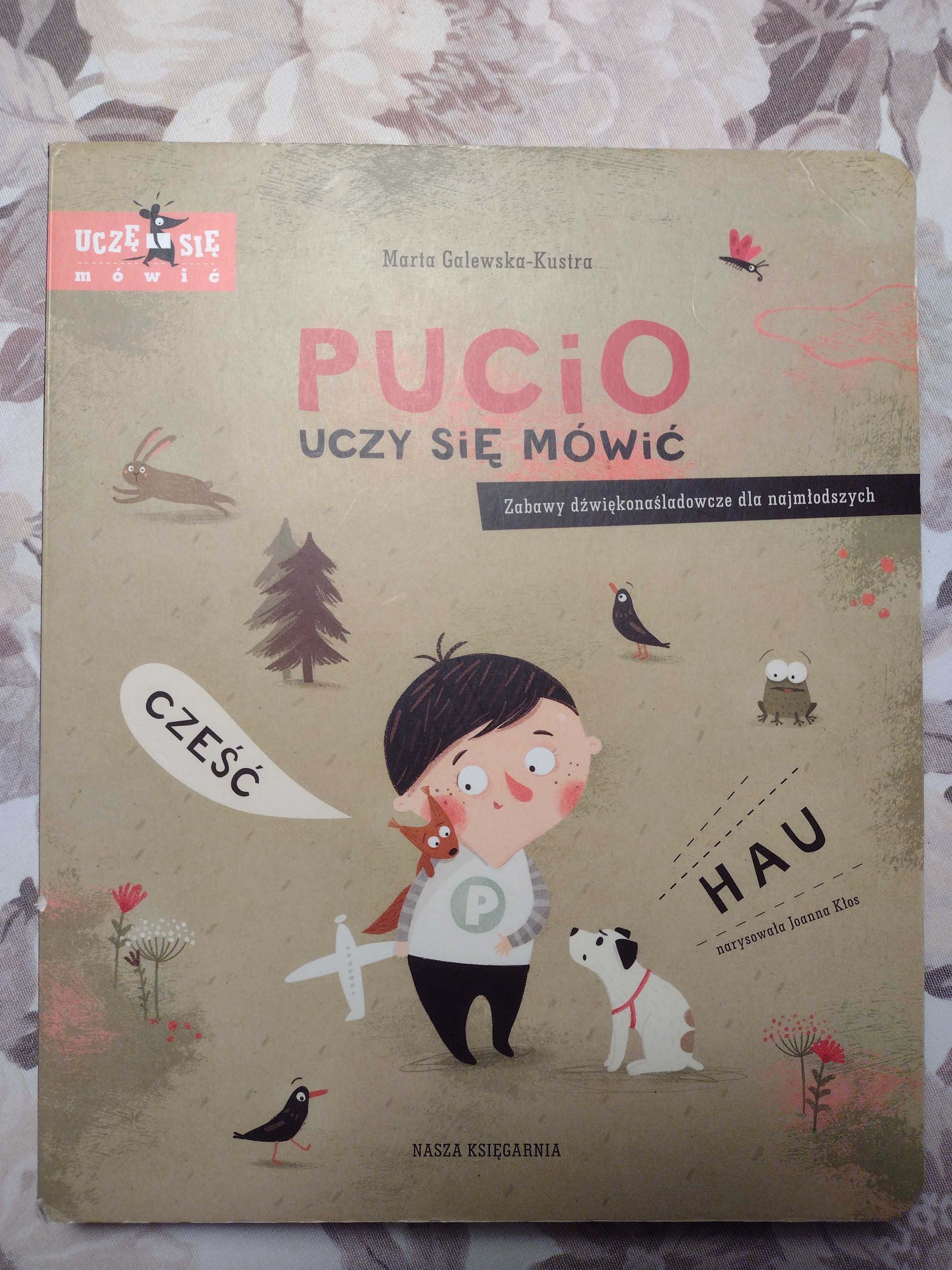 Książka pt. "Pucio uczy się mówić"