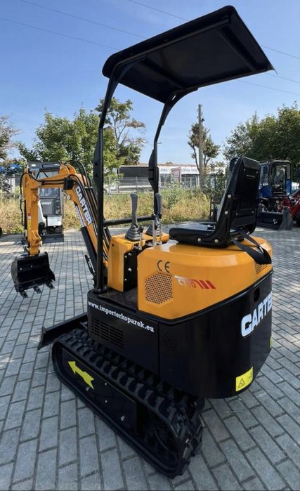 NOWA MiniKoparka 1000kg CARTER CT10 Ramię SKRĘTNE Stick Steer 3 łyżki