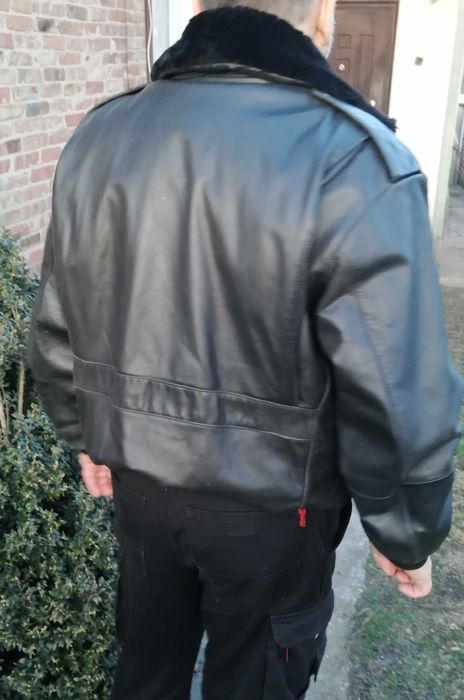 France Пілот 54 бомбер куртка шкіряна кожаная лётна авиатор льотна ВВС