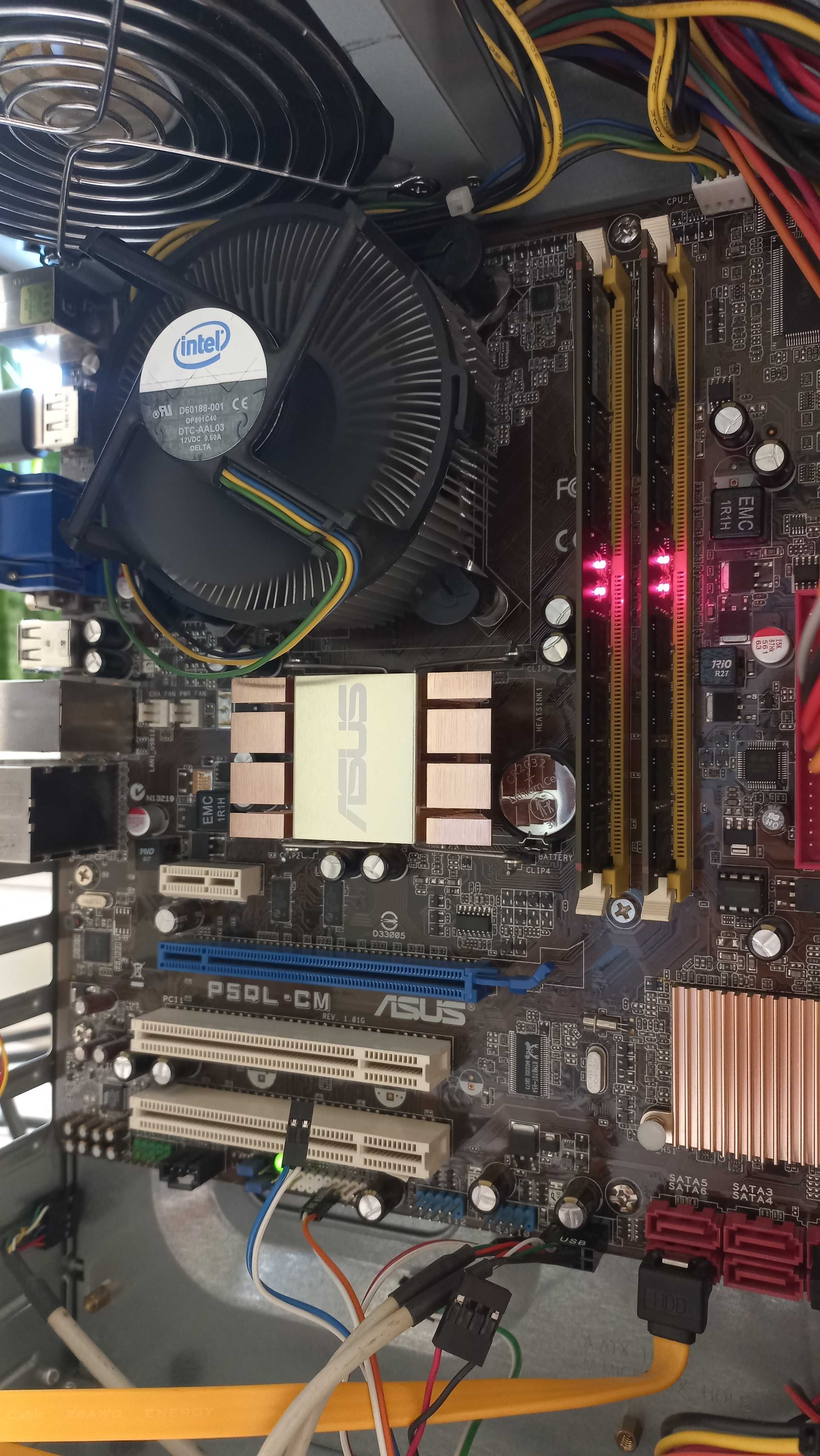 ZESTAW Lga 775 ASUS P5QL-CM z Displayportem, E7500, GEIL  Black Dragon