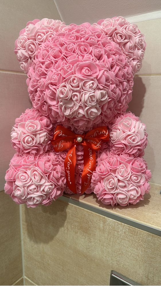Miś z róz  35 cm