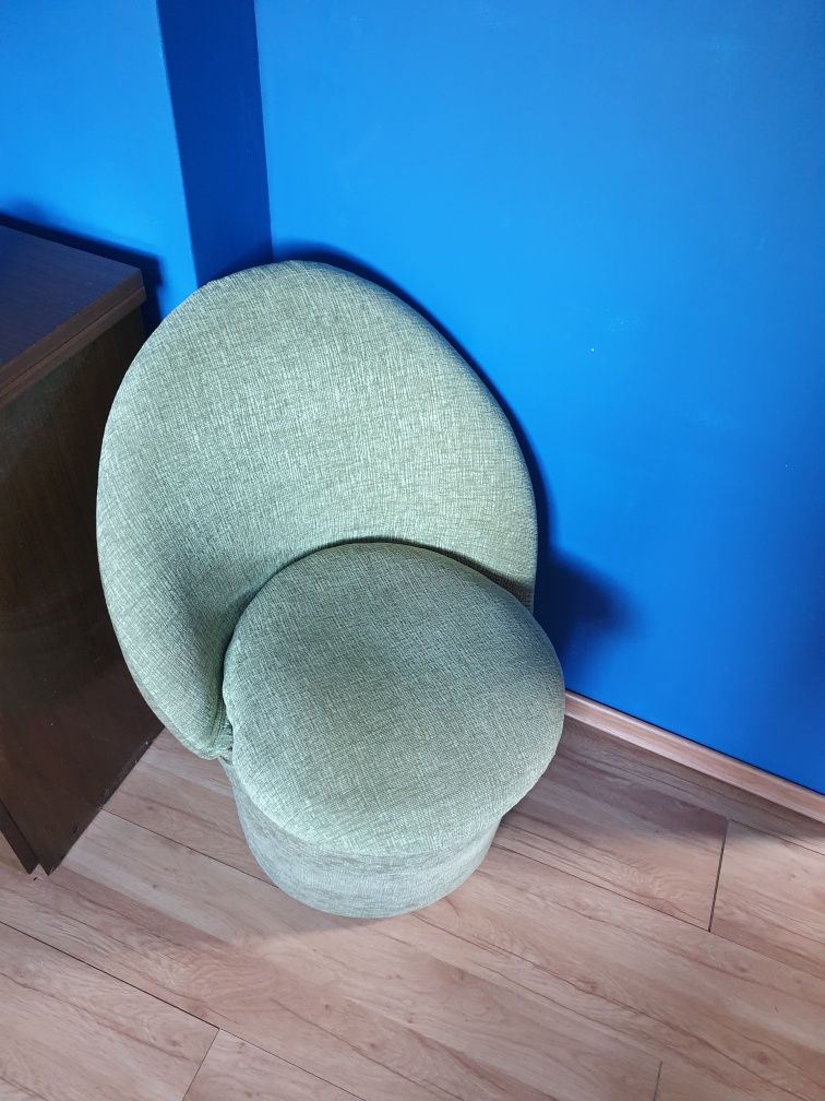 Fotel/pufa z z przechowywaniem, zielony