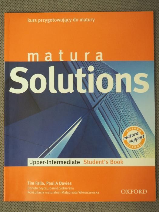 Matura Solutions. Upper-intermediate Student’s Book