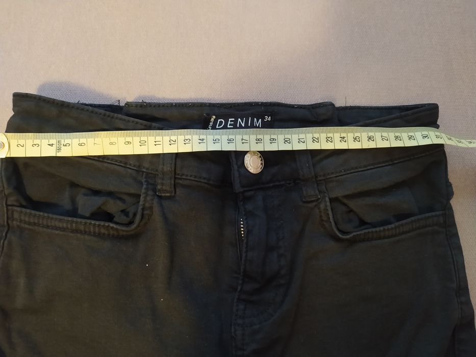 Spodnie dżinsy czarne 34 dziewczęce
