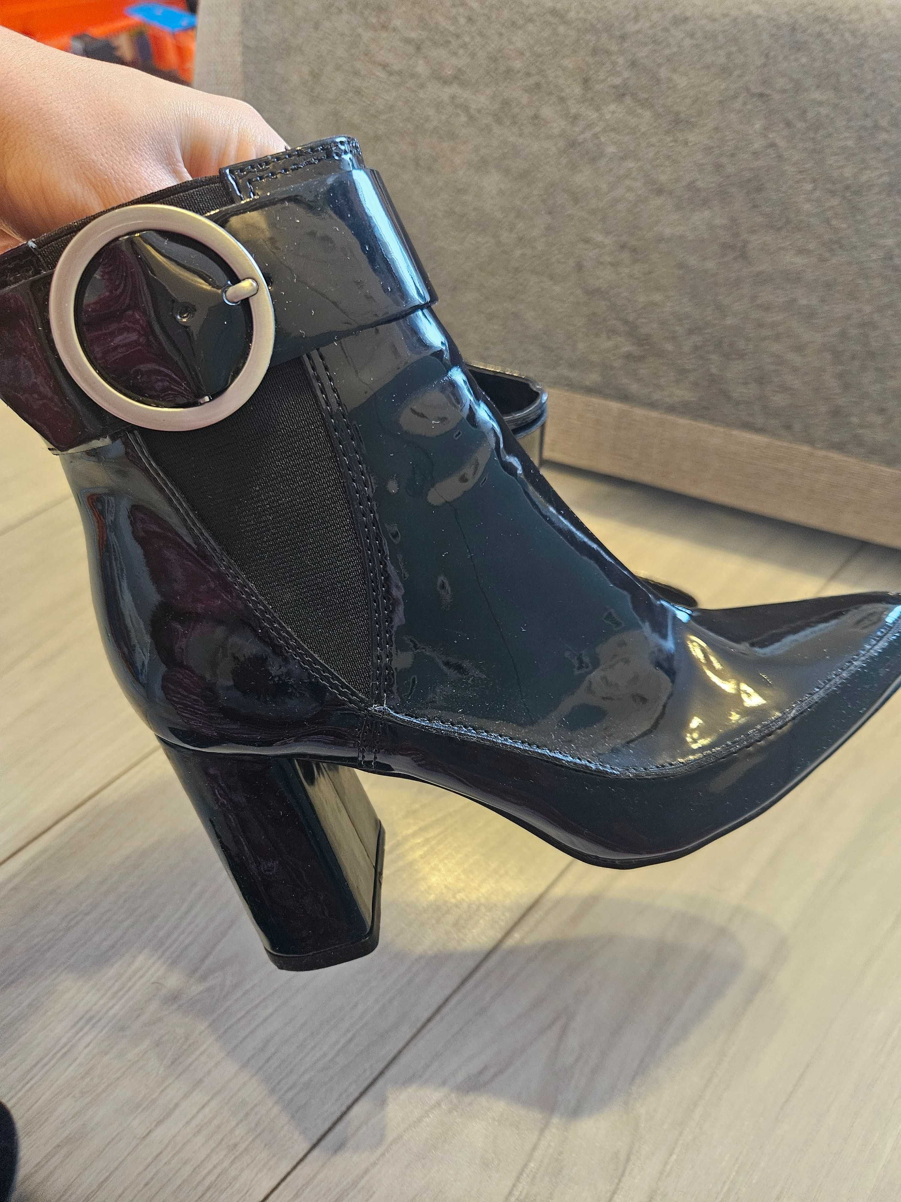 Nowe lakierowane botki H&M rozmiar 36