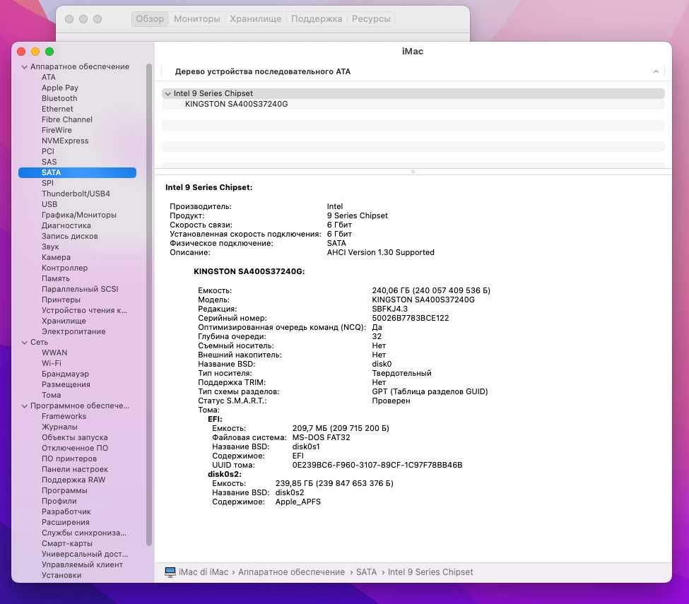 Моноблок компьютер Apple iMac 21.5 2015 SSD 240Gb
