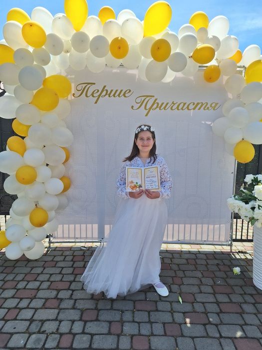 Біле плаття на причастя 146-152см