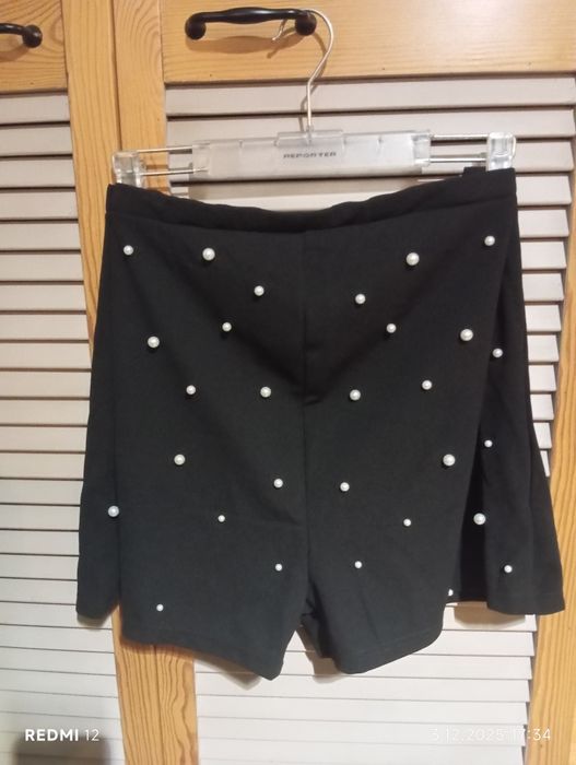 Szorty ciążowe z perełkami r. M